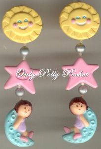 1991 - Polly Pocket Star Dream Earrings