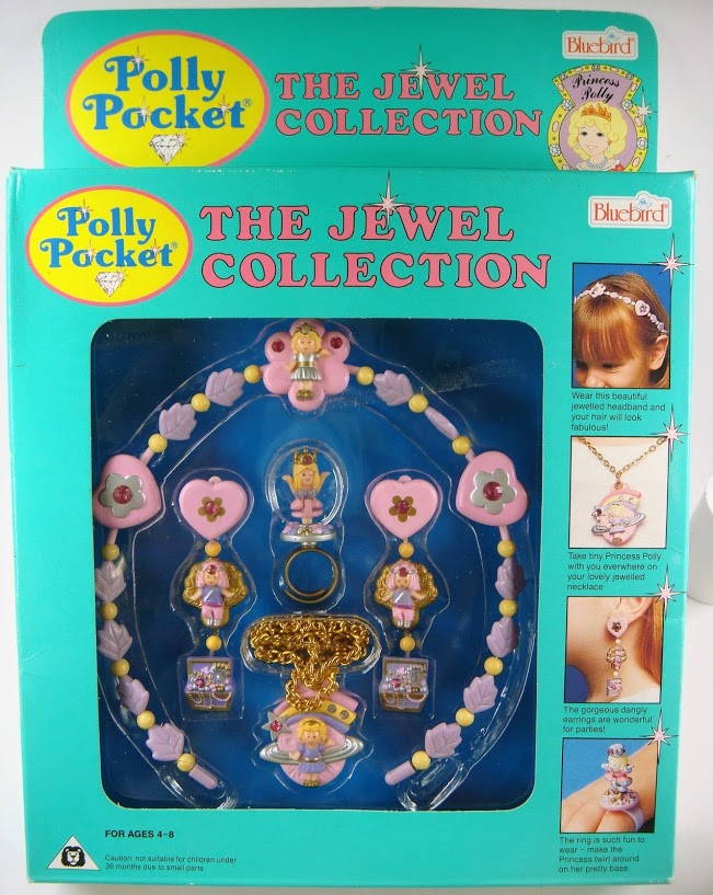 Polly Pocket Princess Necklace & Yasmin's Earrings Vintage Set Bluebird 1992 for sale online 