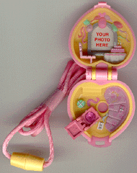 1992 Bluebird Toys Vintage Polly Pocket Pretty Present Locket ~ Complete
