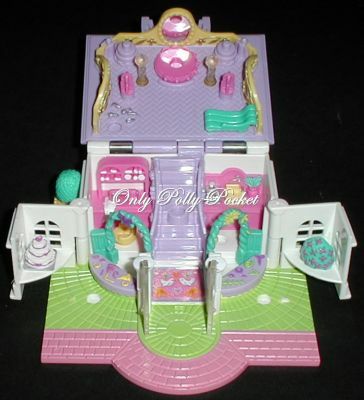 1994 - Polly Pocket Light-up Bridal Salon - Pollyville - Bluebird Toys