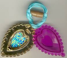 1996 - Polly Pocket Crystal Heart Pendant 