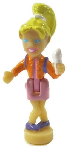Mattel Polly Pocket Shani Brown Hair Pink Short 4" Doll NIP Figure 