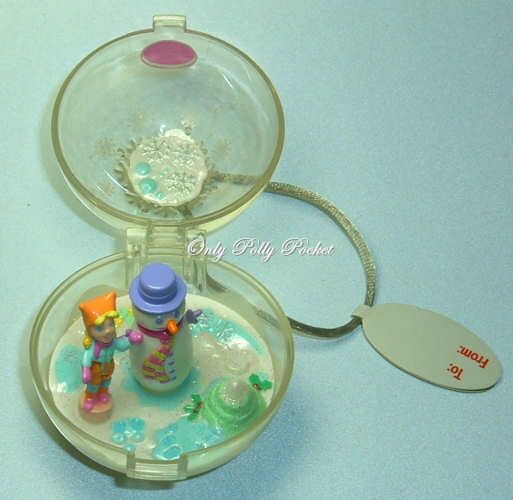 2002 Polly Pocket Sparkle Snowman Christmas Tree Ornament Origin