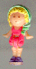Polly on her Keep-Fit Locket 1991