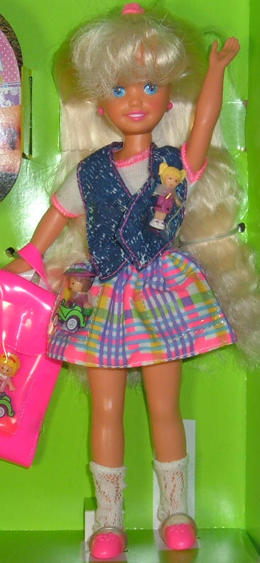 Vtg Polly Pocket 1992 JANET DOLL ONLY From 1994 "Whitney" Barbie